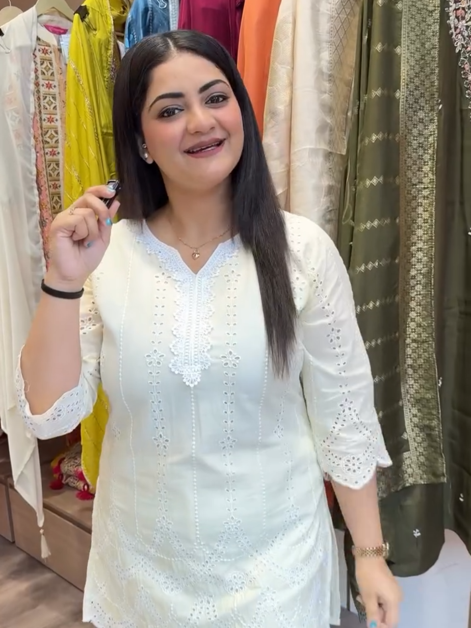 White Chikankari Kurta Pant Set for Women | Elegant Cotton Ethnic Wear