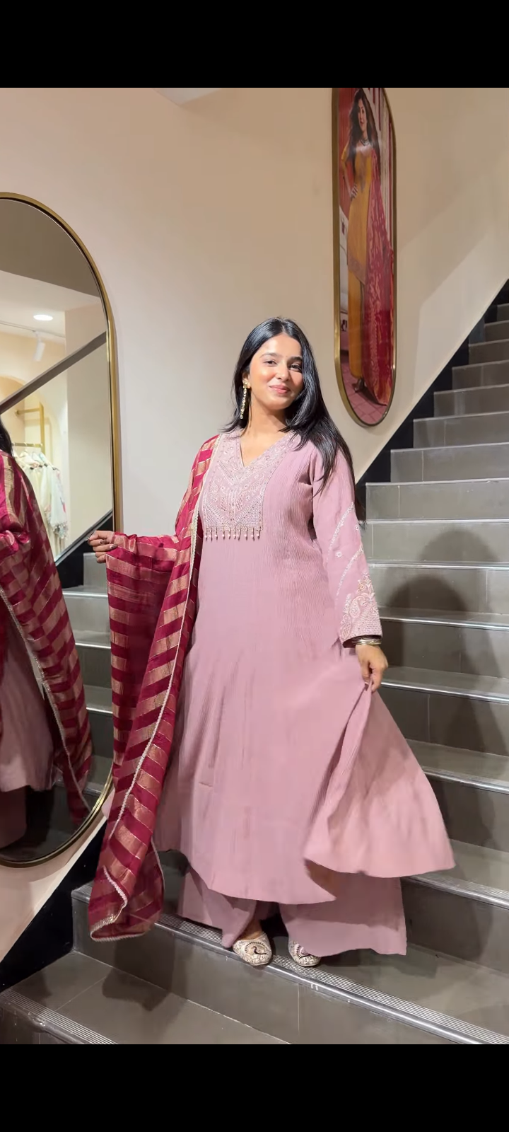 Premium Sequin Embroidered Straight Kurta Set with Dupatta – Women’s Ethnic Wear | Designer Ethnic Statement Wear