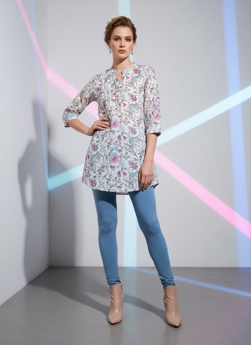Casual short cotton kurti for office & everyday wear