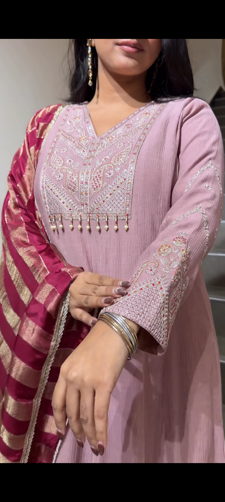 Premium Sequin Embroidered Straight Kurta Set with Dupatta – Women’s Ethnic Wear | Designer Ethnic Statement Wear