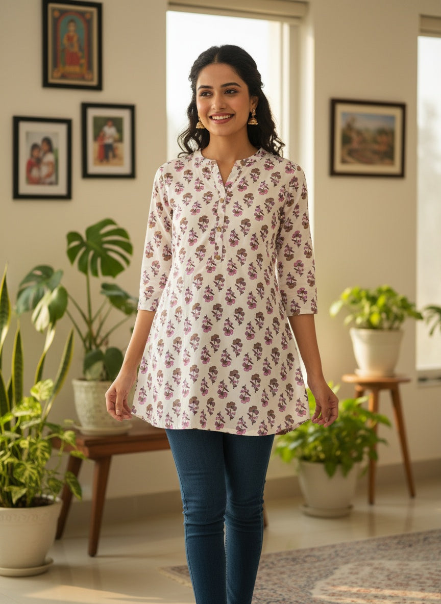 Short kurti for women daily and office wear