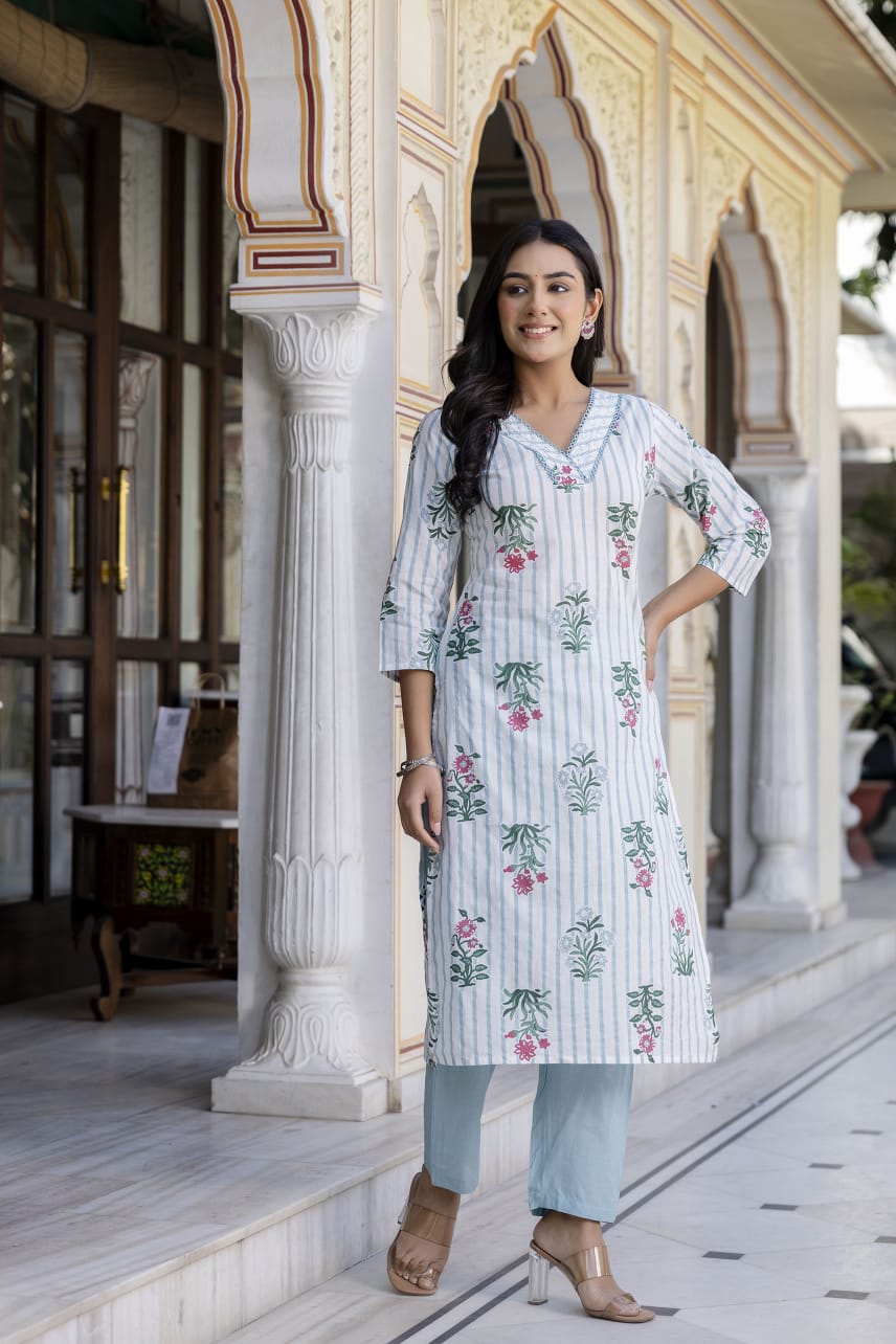 Sunlit Cream Cotton Set