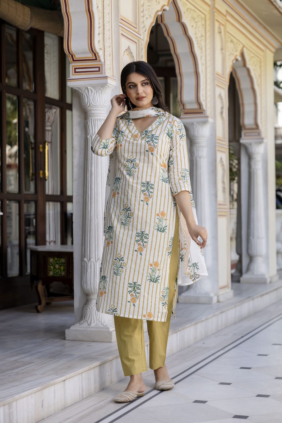 Sunlit Cream Cotton Set