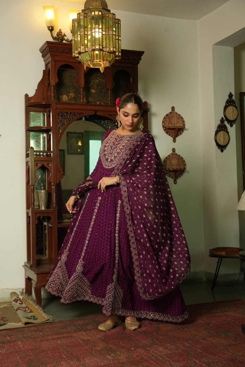 Regal Ember Anarkali